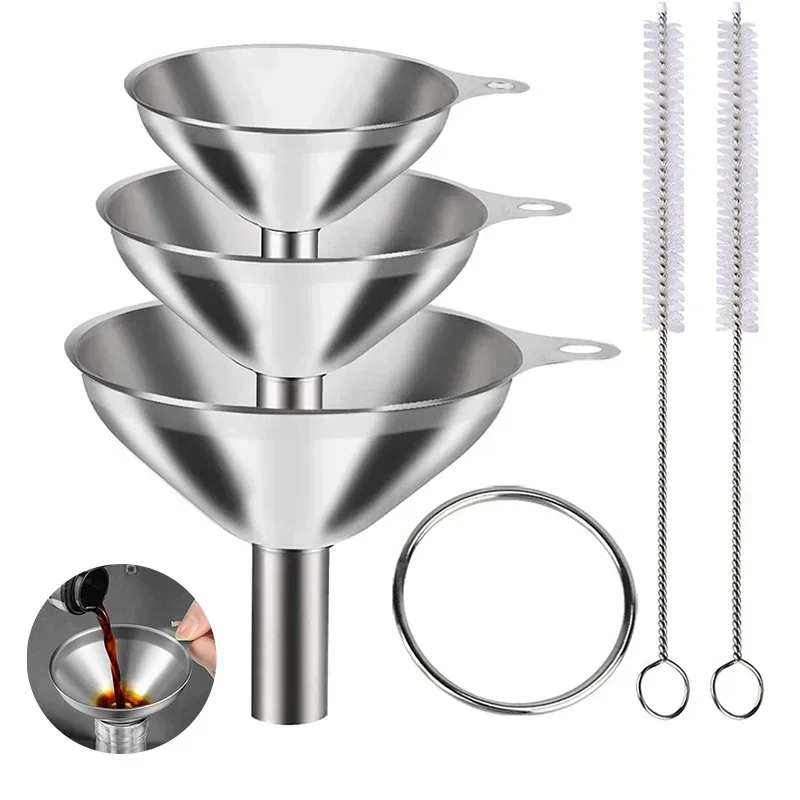 Kitchen Gadgets Latest - Ensemble d'entonnoirs de cuisine en acier