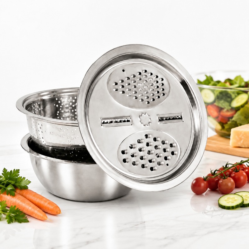 Cheese Grater Box - Ensemble de 3 passoires de cuisine
