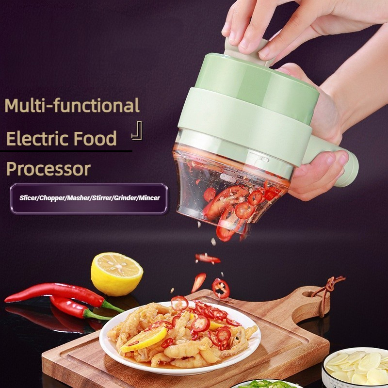 Kitchen Gadgets You Need - Robot culinaire électrique sans fil, coupe-légumes,