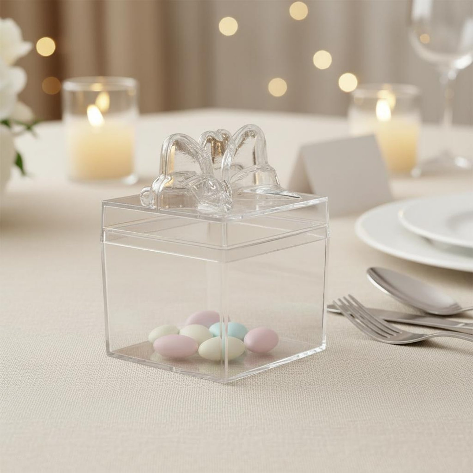 Food Storage Containers - Boîte à bonbons en plastique transparent