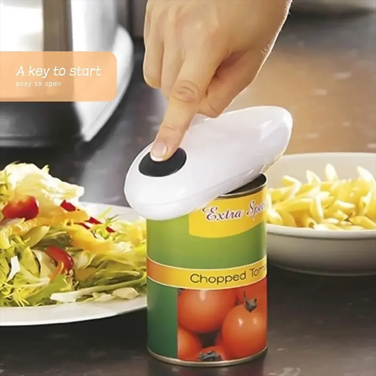 Electric Can Opener - Ouvre-boîte électrique automatique à une touche,