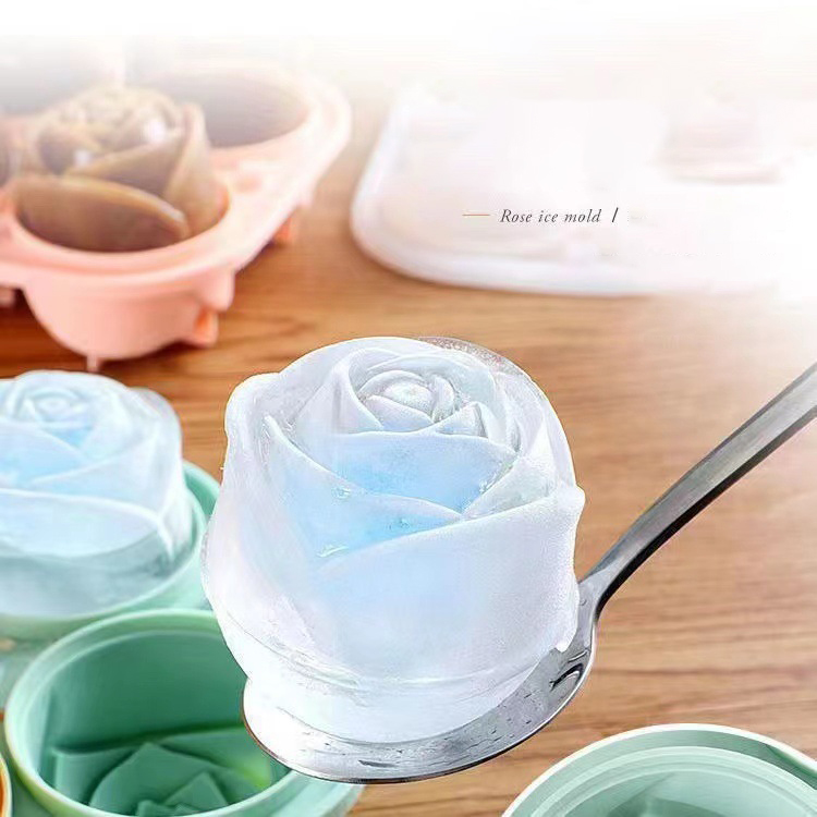 Moules à glace Rose 3D, 4 trou - Quality Kitchen Gadgets avis et prix