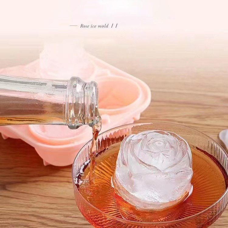 Moules à glace Rose 3D, 4 trou - Quality Kitchen Gadgets avis et prix