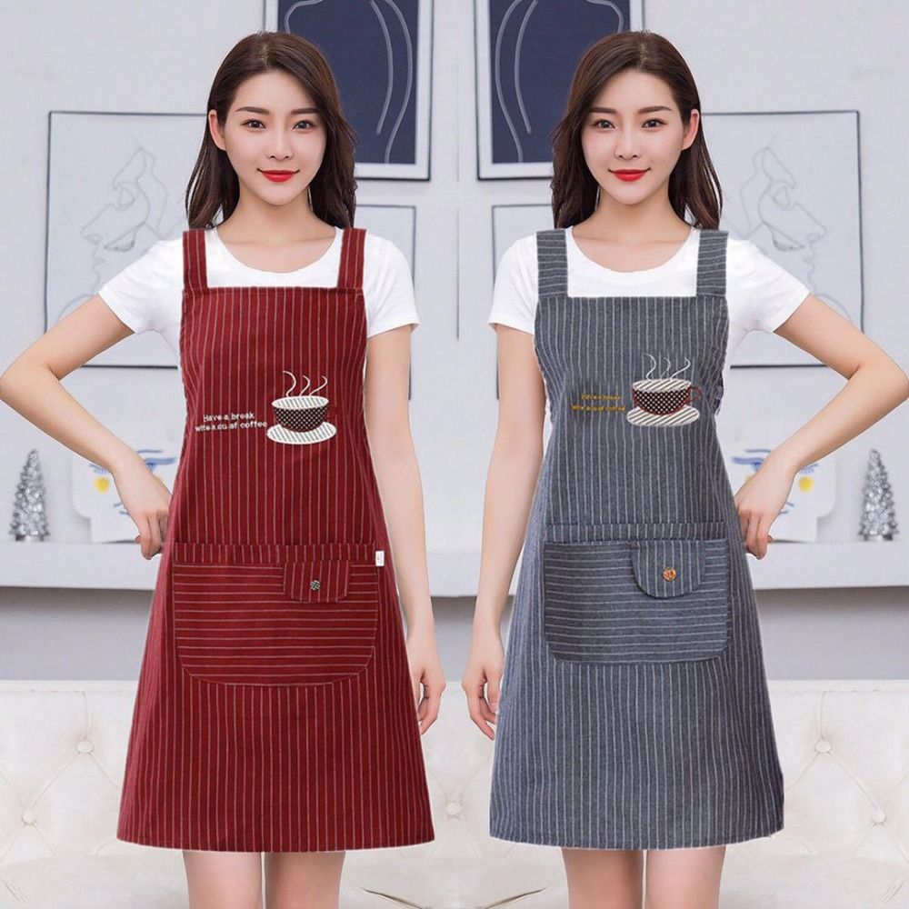 Tablier en coton à rayures sim - Kitchen Gadgets Trending avis et prix