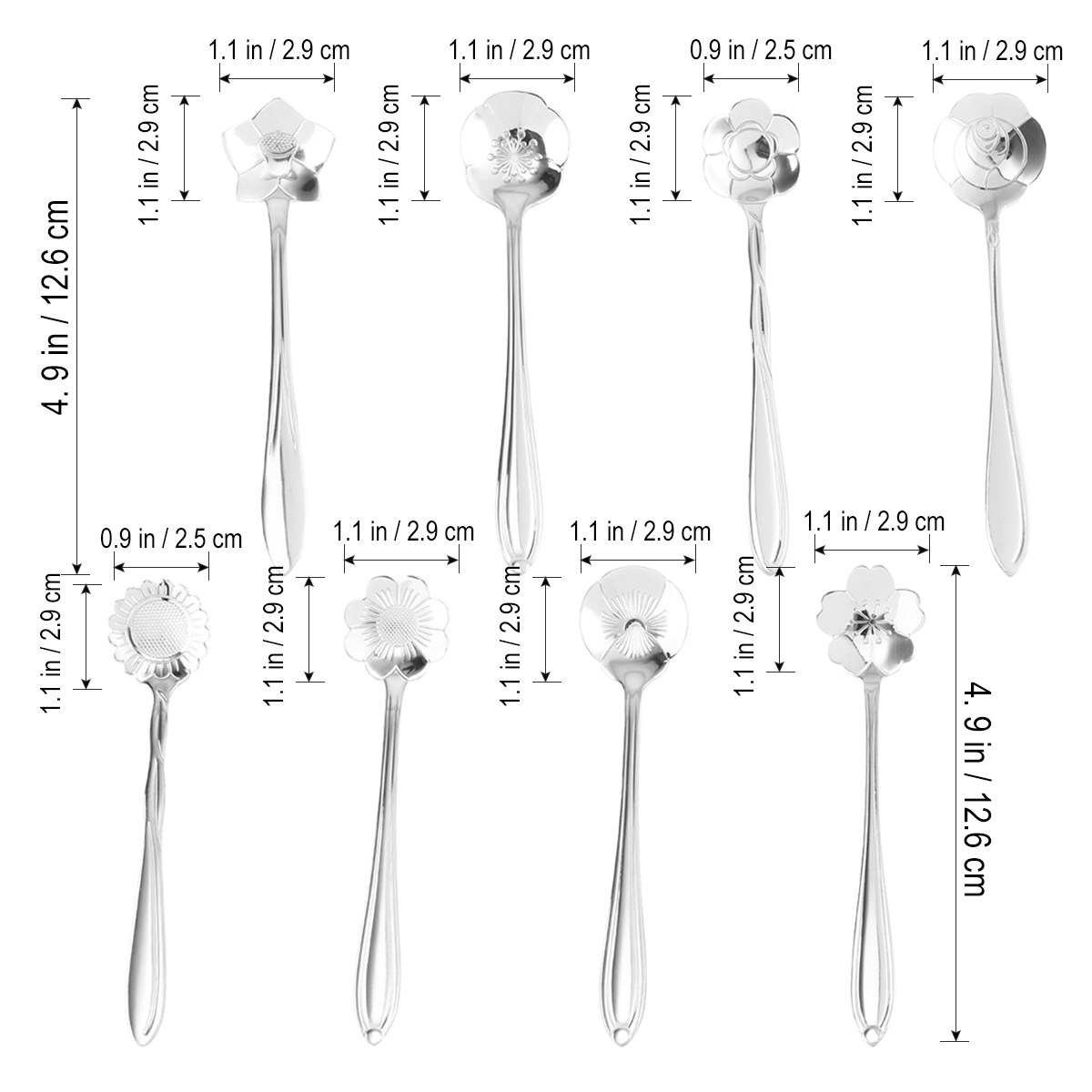 Ensemble de 8 cuillères à fleu - Kitchen Gadgets For Gifts avis et prix