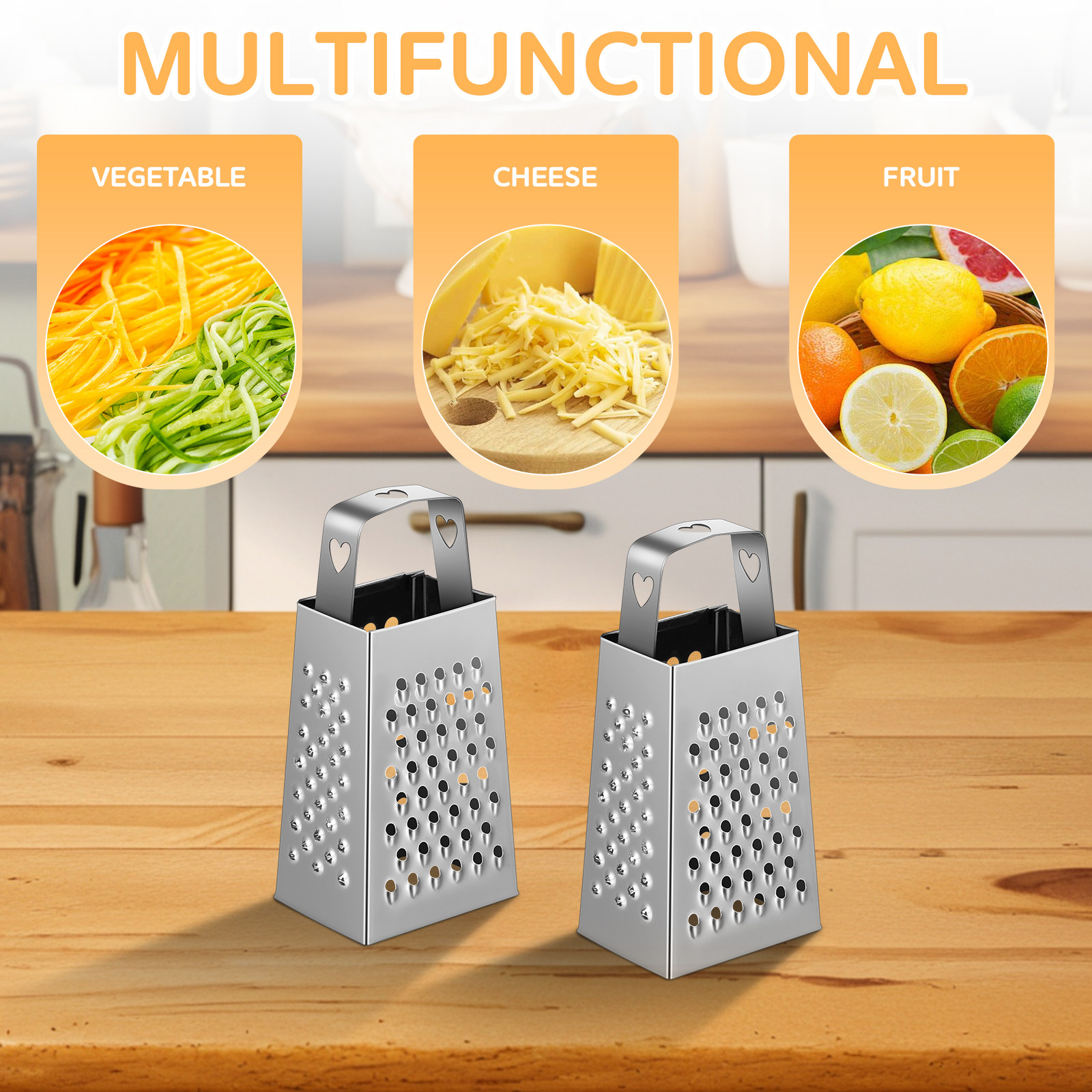 Lot de 6 mini-râpes à fromage  - Cheese Grater Box avis et prix